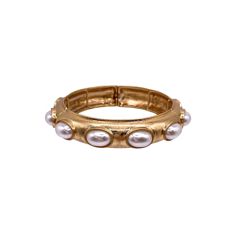 Making Moves Bracelet|Vintage Gold/Cream