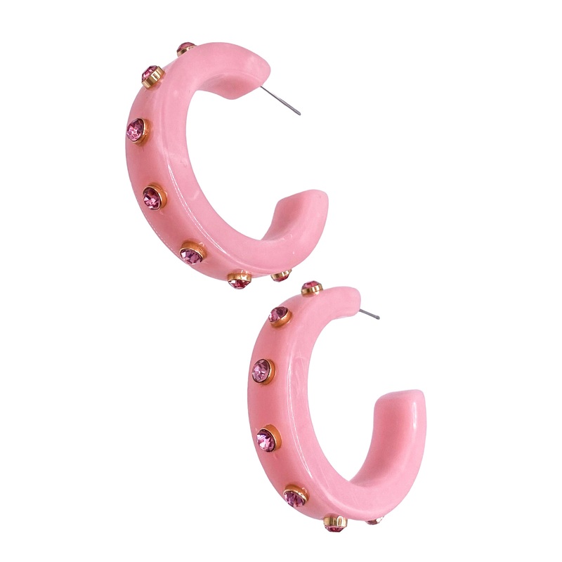 Skyler Hoops – Blush – FINAL SALE