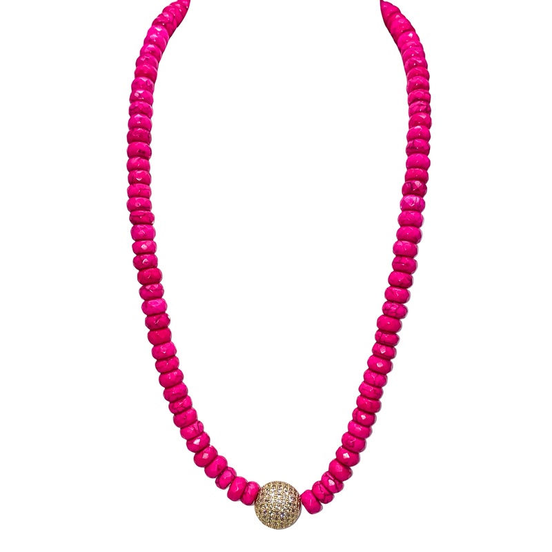 Stand Firm Mini Necklace – Pink