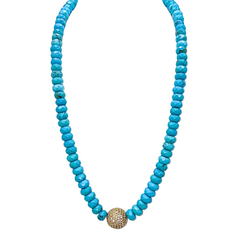 Stand Firm Mini Necklace – Turquoise