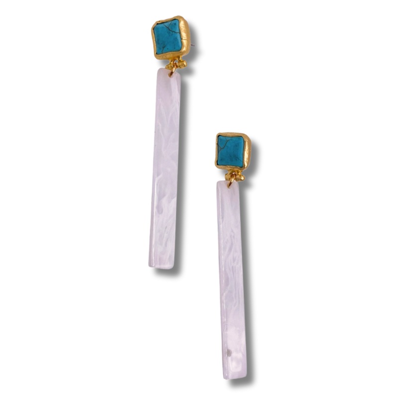 In Your Image Earring – Turquoise | Virtue – FINAL SALE