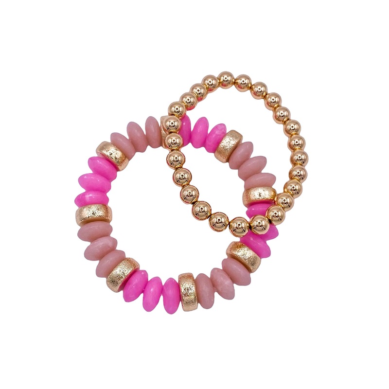 Joy of My Life Bracelet Set – Pink