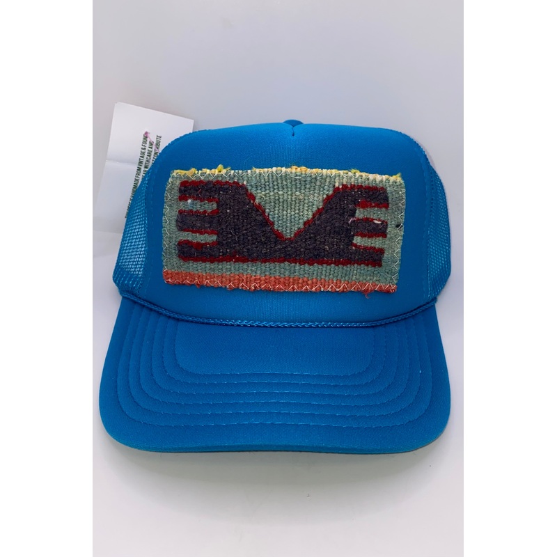 Kilim Trucker Hat – Turquoise 33 | Orijinal