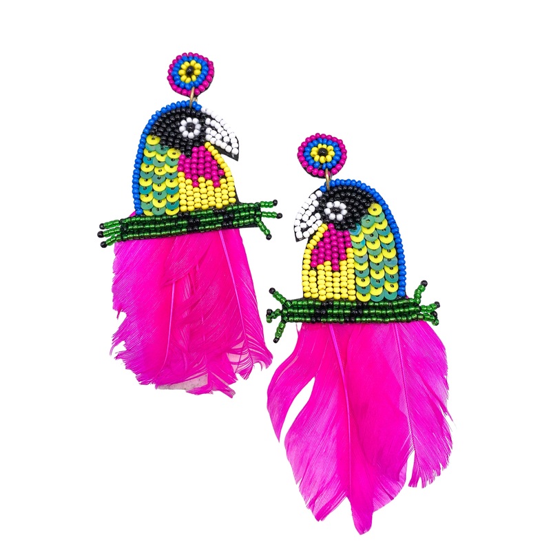 Party Parrot Earrings | Treasure Jewels – FINAL SALE