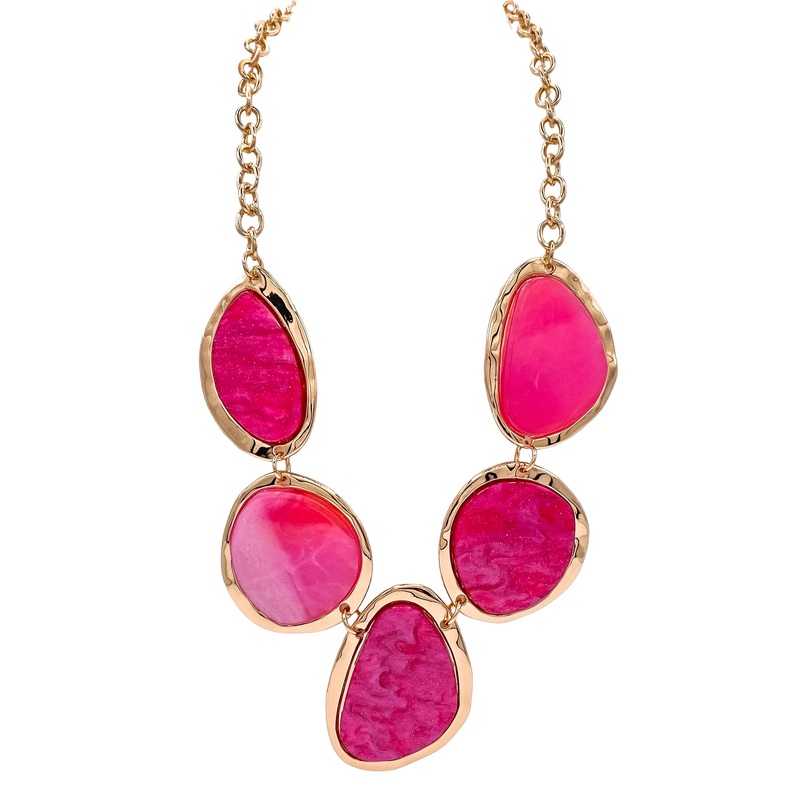The Deep End Necklace – Fuchsia – FINAL SALE