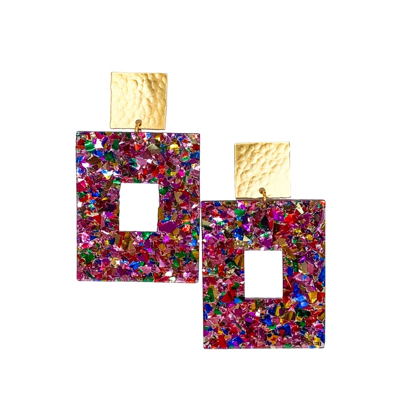 Time Flies Earring – Pink Party