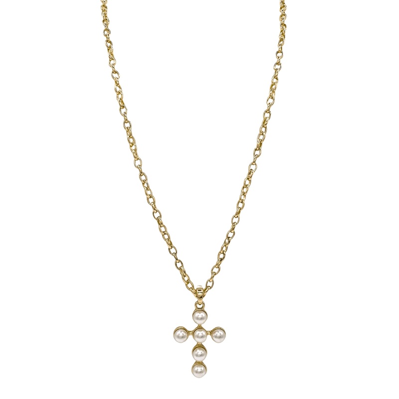 A Good Note Necklace|Gold/Cream