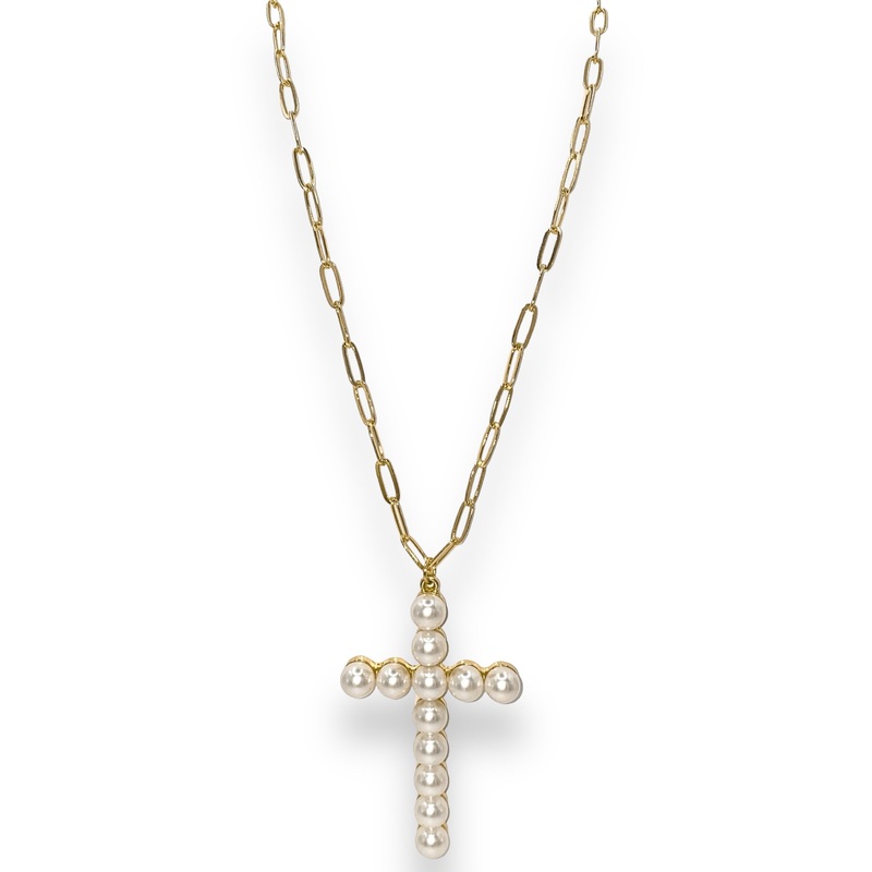 Be Free Necklace | RESTOCK|Gold/Cream