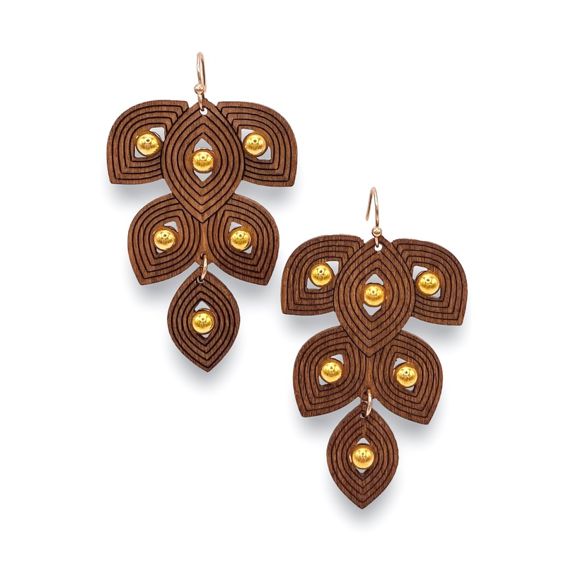 High Hopes Earrings – Brown|Brown/Gold