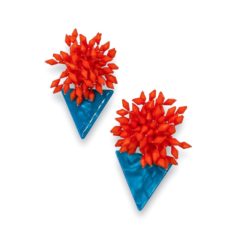 Pop Of Life Earring – Orange – FINAL SALE