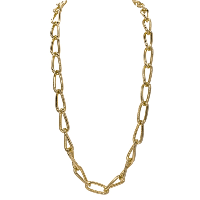 Truly Twisted Long Necklace – Gold – FINAL SALE