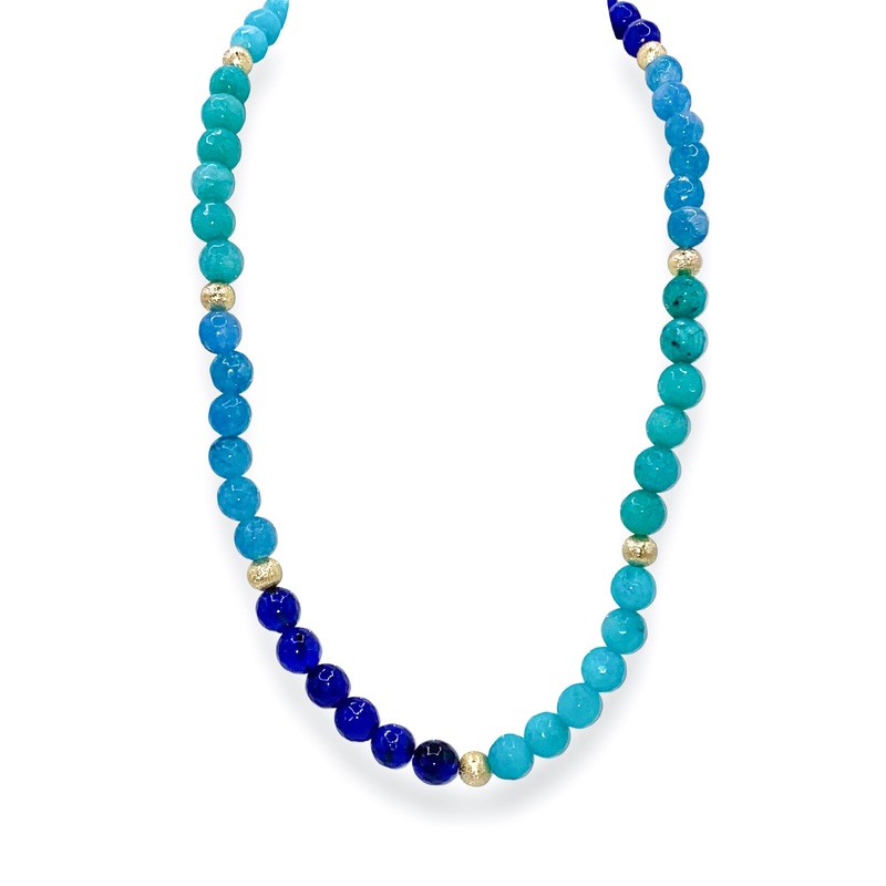 Gina Necklace – Aquamarine | Treasure Jewels – FINAL SALE