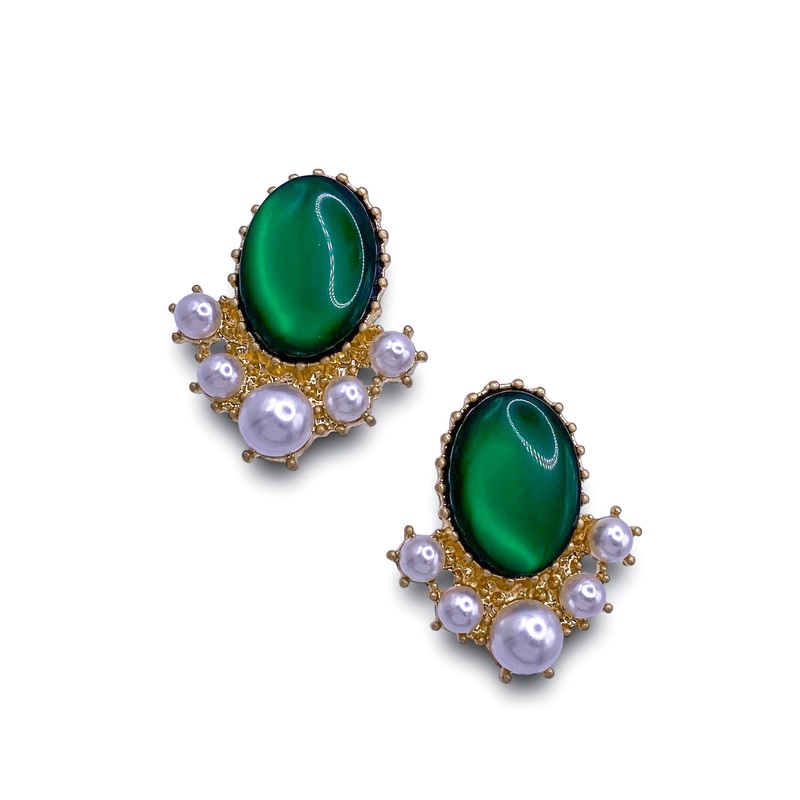 Here I Am Earrings – Green|Green