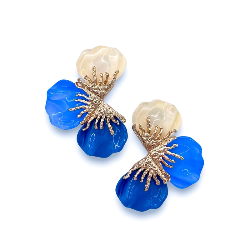 Hopeful Earring – FINAL SALE|Ivory/Blue