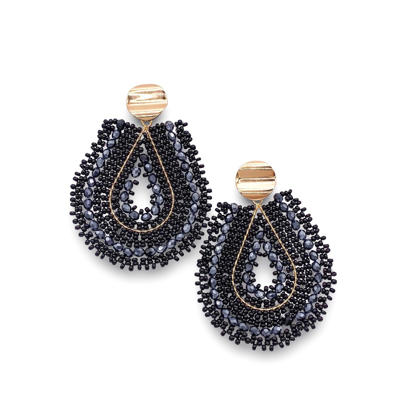 Mariana Earrings – Black | Treasure Jewels
