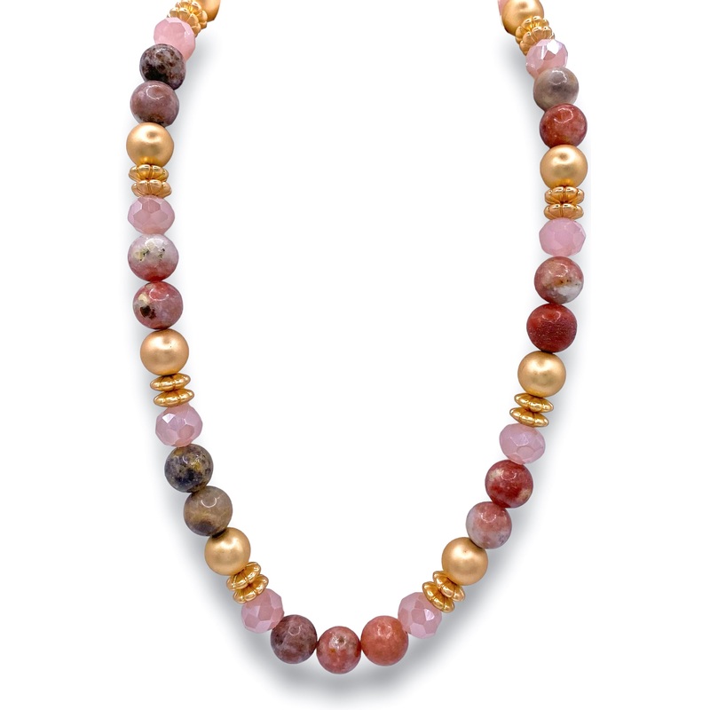 Julie Necklace – Pink|Pink