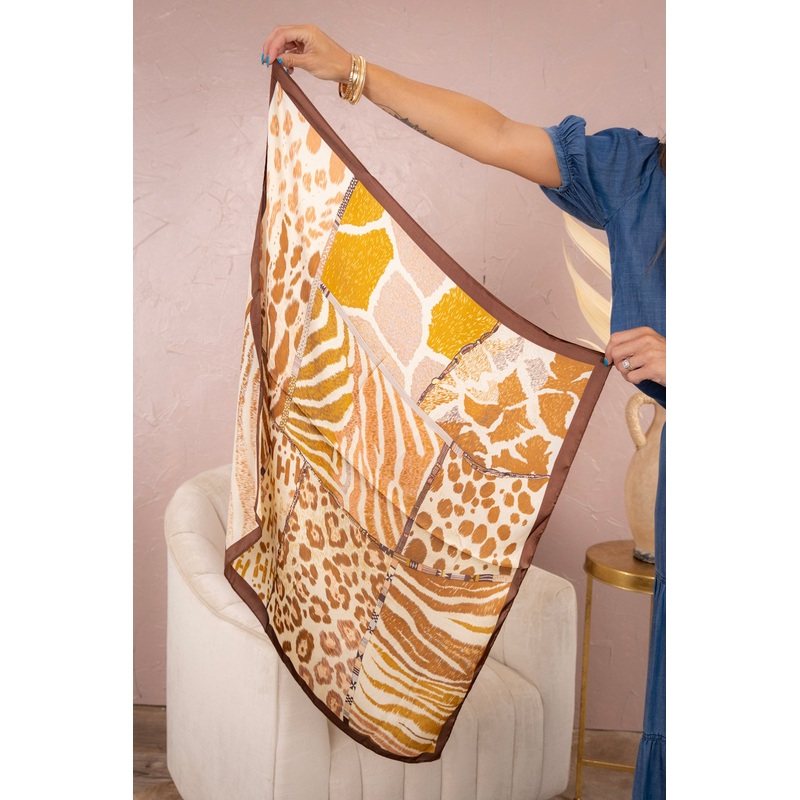 Wild Side Scarf|Brown