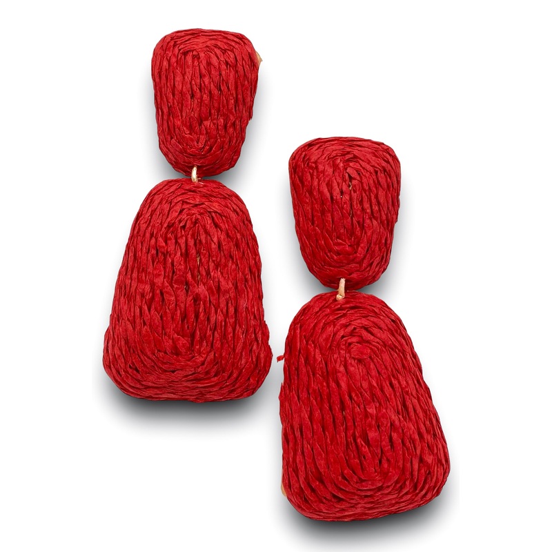 Drop The Ball Earrings – Red – FINAL SALE