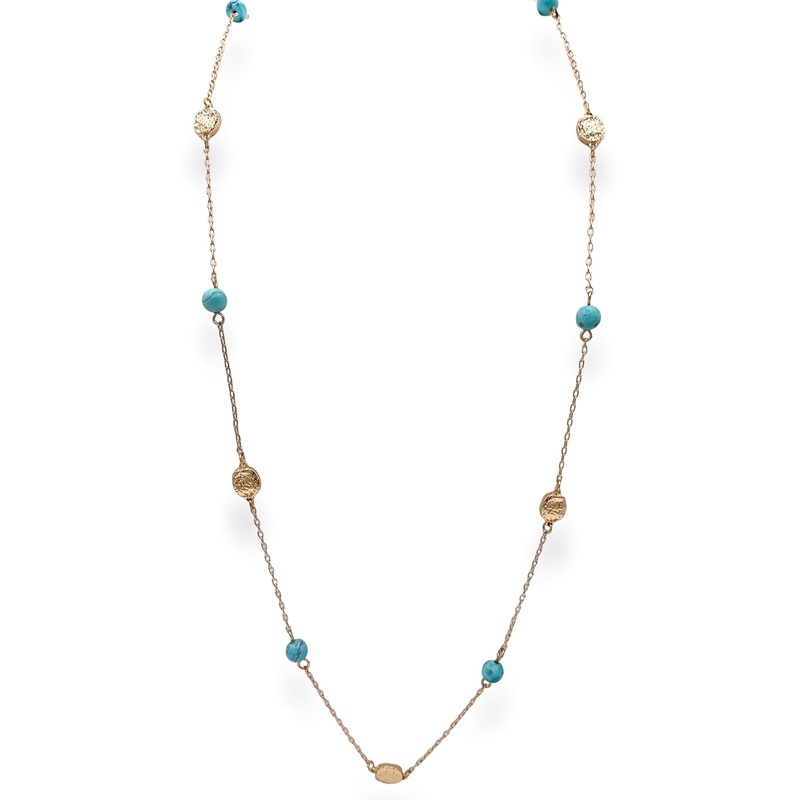 Follow Along Necklace – Turquoise