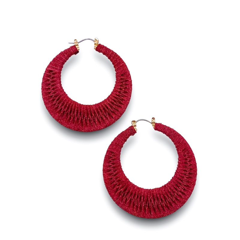 Full of Hope Hoops – Burgundy – FINAL SALE