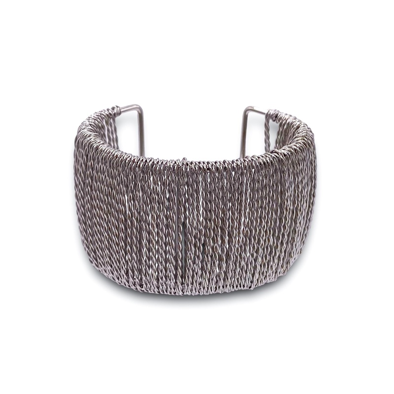 In The Air Cuff Bracelet – Rhodium – FINAL SALE