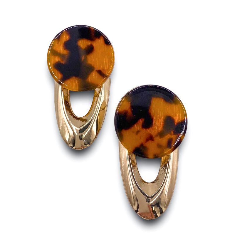 Keeping Cool Earrings – Tortoise – FINAL SALE