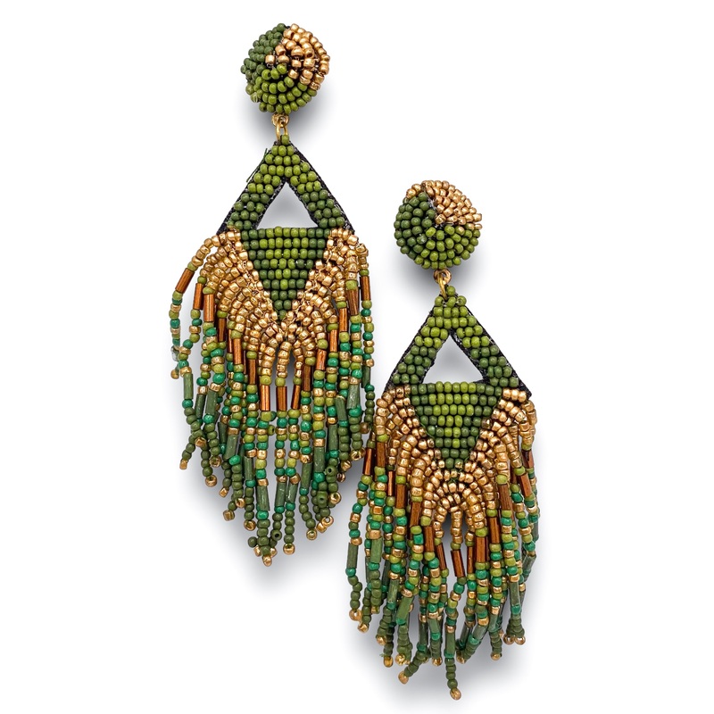 Know Your Power Earrings – Olive