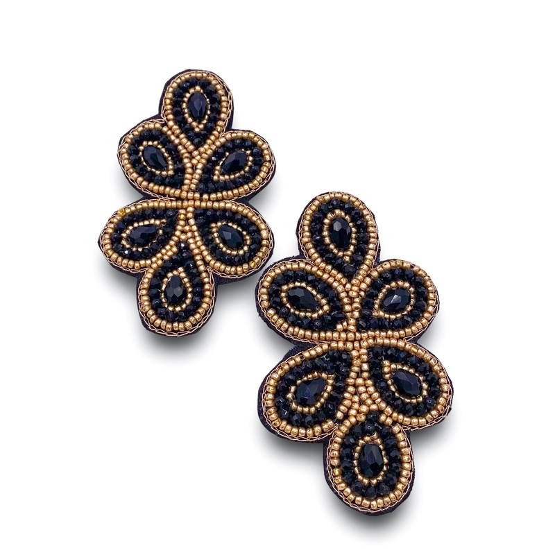 Linda Earrings – Black | RESTOCK