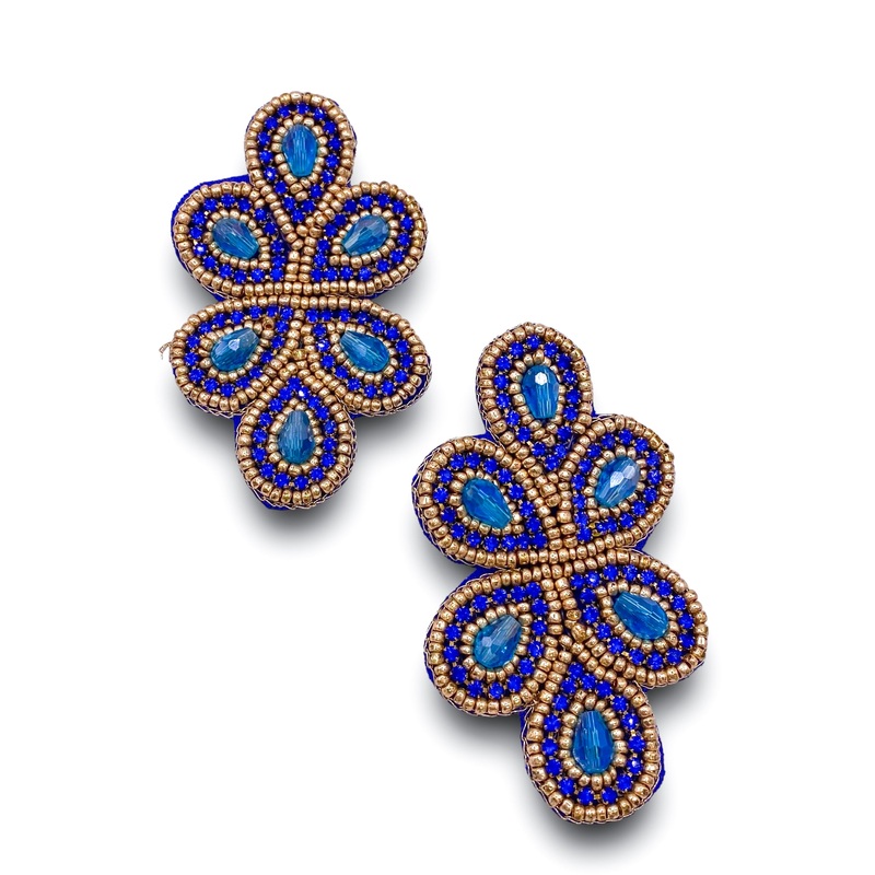 Linda Earrings – Royal Blue