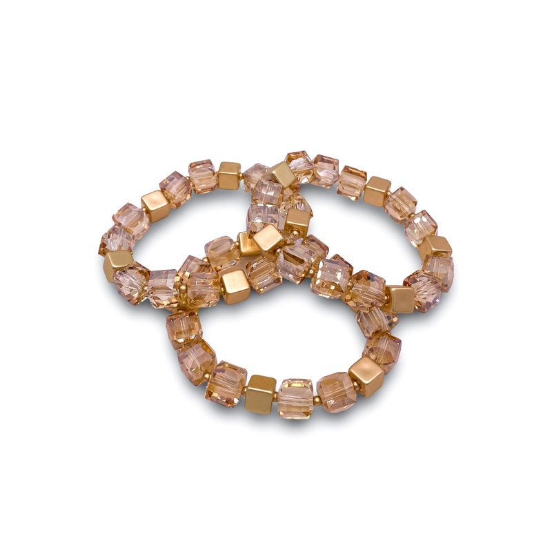 Living The Life Bracelet – Champagne