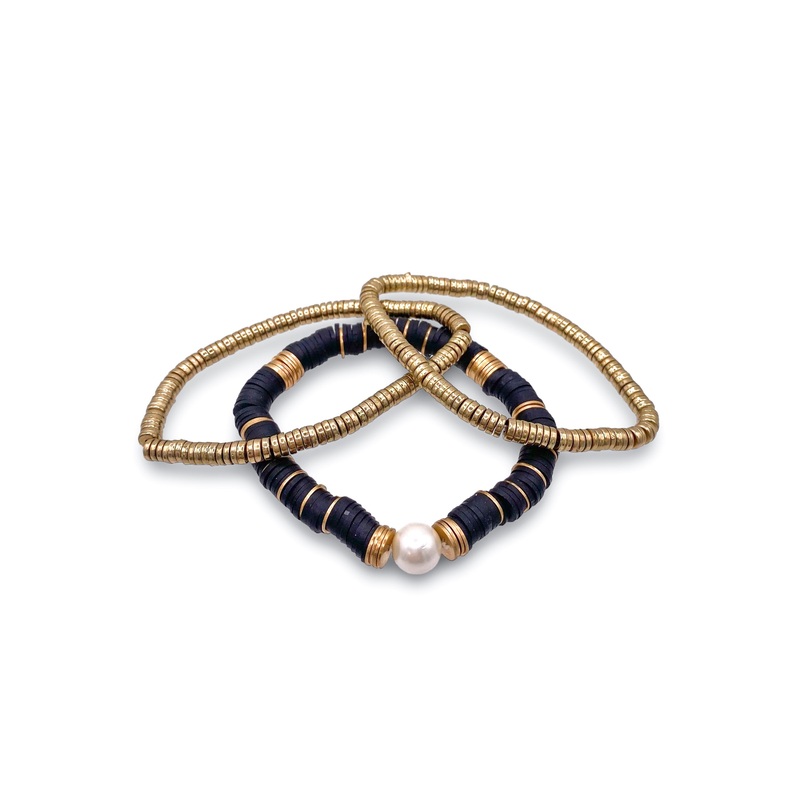 Made For You Bracelet Set – Black – FINAL SALE