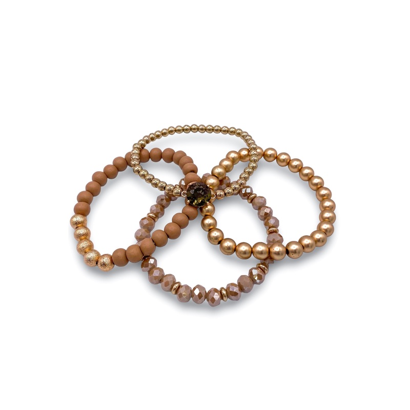On The Rise Bracelet Set – Lt.Brown