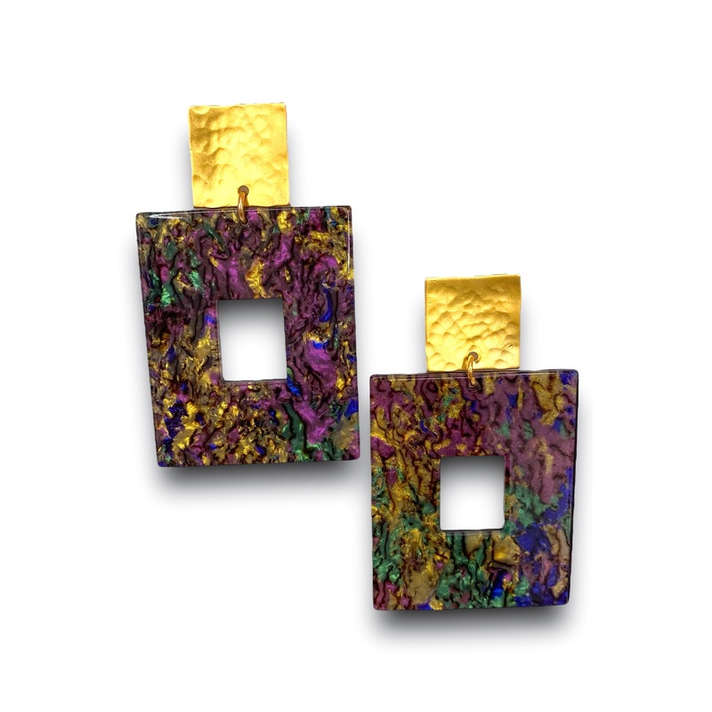 DOORBUSTER – Time Flies Earring – Galaxy | Virtue