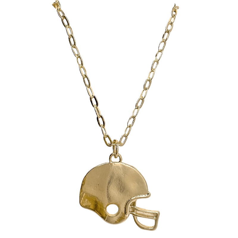 Helmet Necklace|Gold