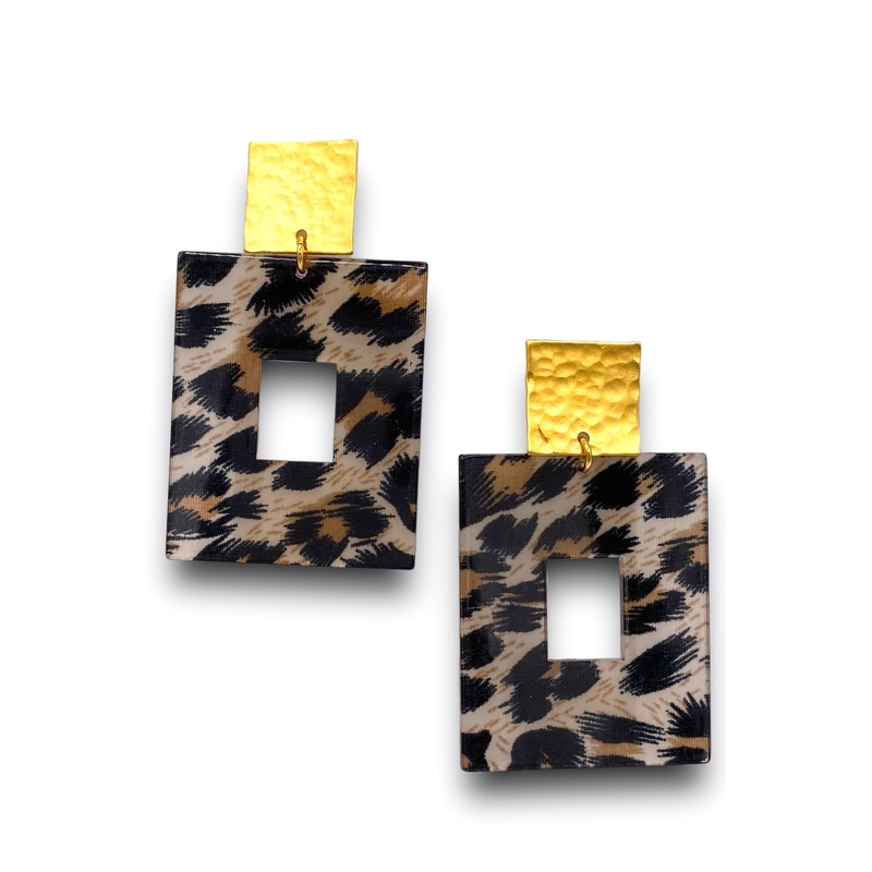 Time Flies Earring – Cheetah