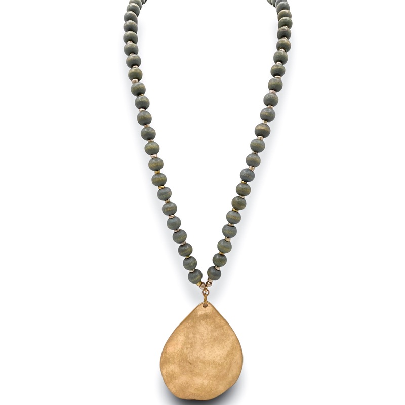 Band Together Necklace – Gray|Gray/WG