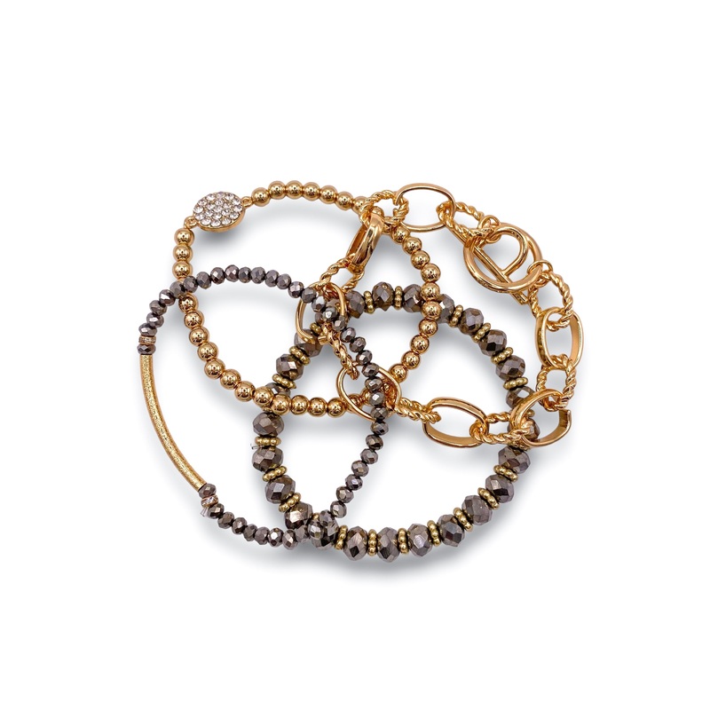 Came For the Truth Bracelet Set – Hematite