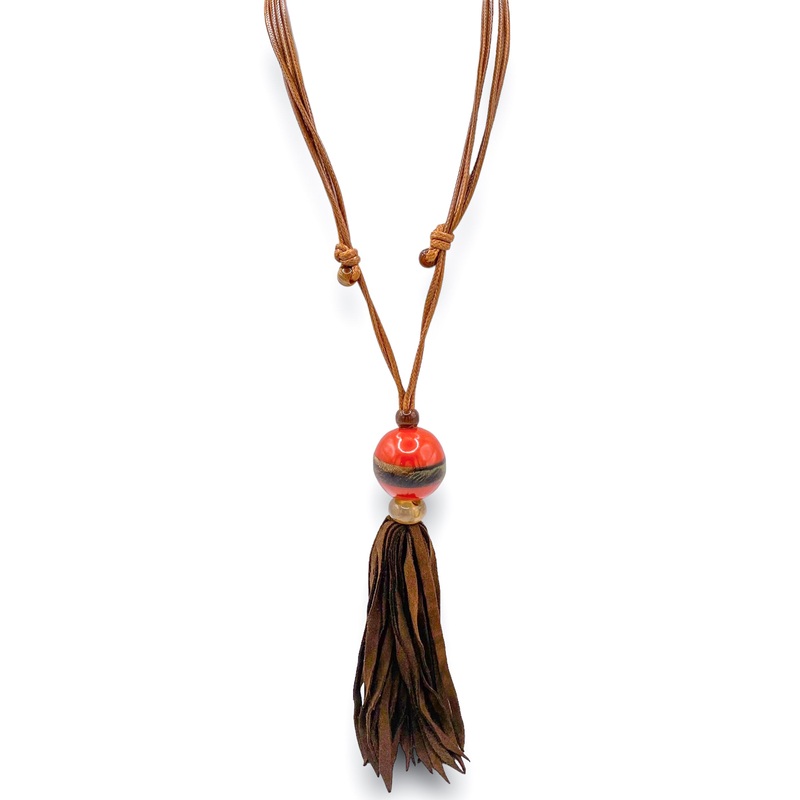 Down To Earth Necklace – SALE|Red/Brown