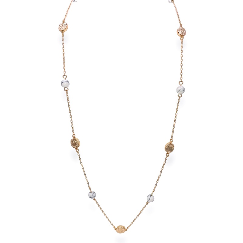 Follow Along Necklace – Howlite – SALE