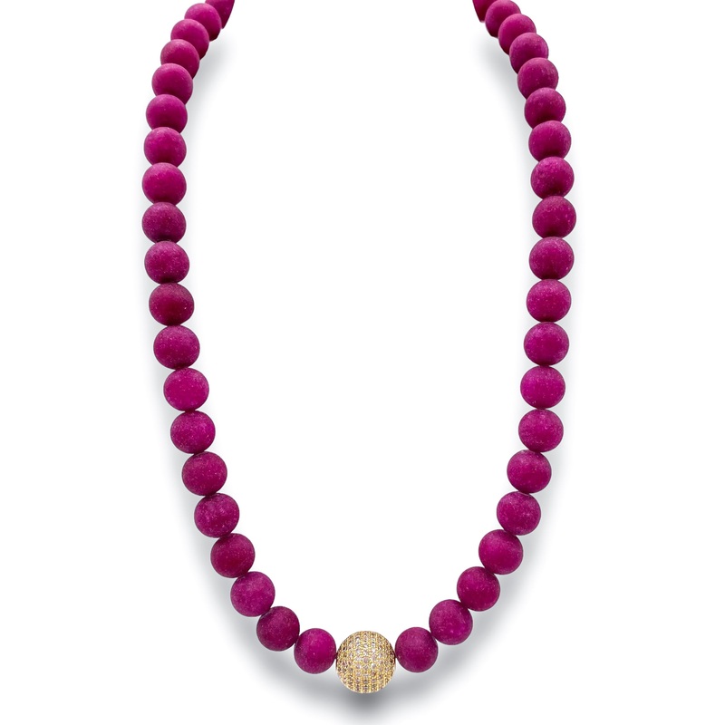 In Full Swing Necklace – Cranberry | Virtue