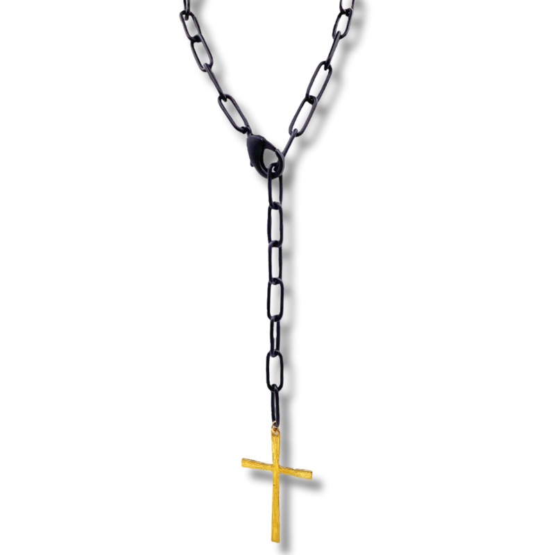Let Me Be Necklace – Black/Gold | Virtue – SALE