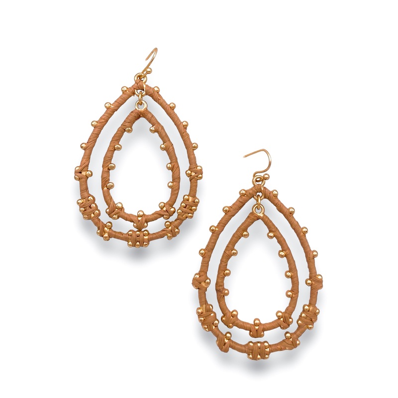 On My Mind Earrings|Beige