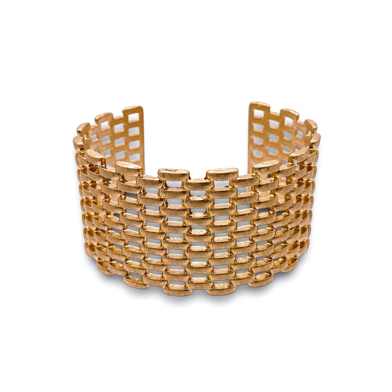 Rowan Cuff – Worn Gold|Gold