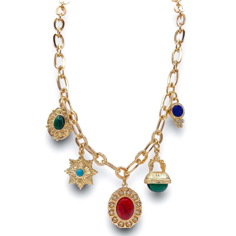So Charming Necklace|Multi/Gold