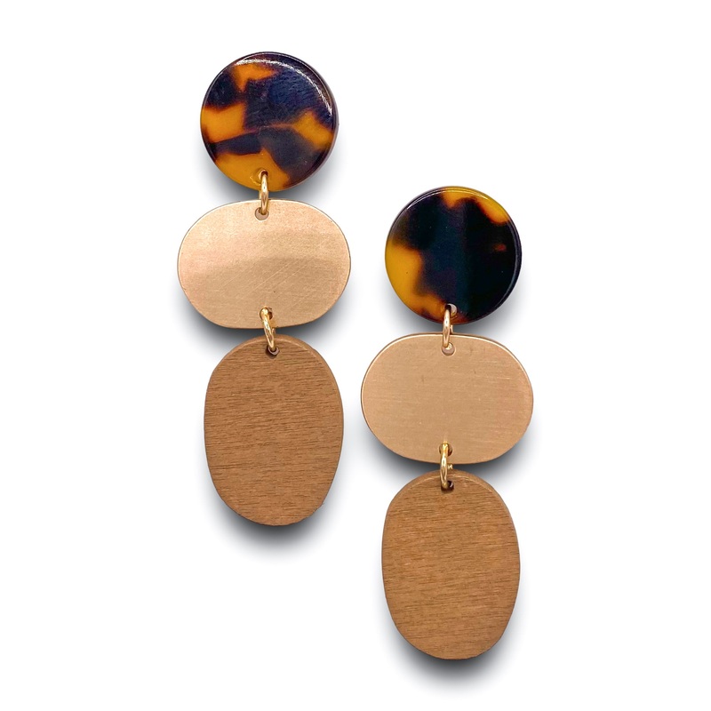 So Long Earrings – Tortoise|Tortoise