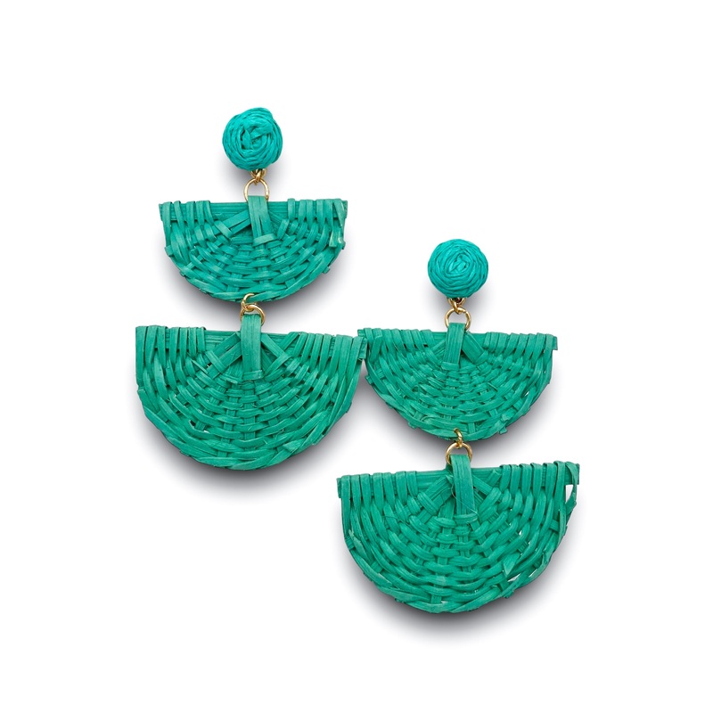 Staying Connected Earrings – Teal – FINAL SALE