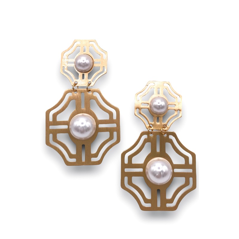 Vince Earrings – SALE|Pearl/MG
