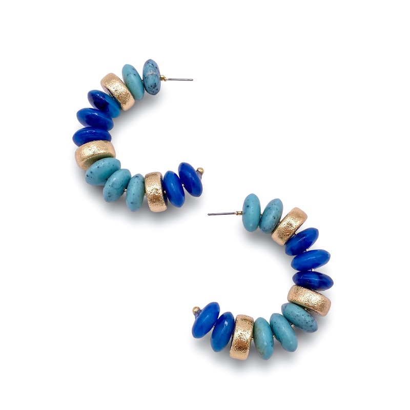 Big Joy Hoop – DOORBUSTER|Turquoise/Gold