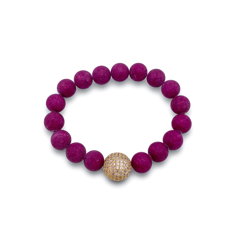 Brave Enough Bracelet – Cranberry