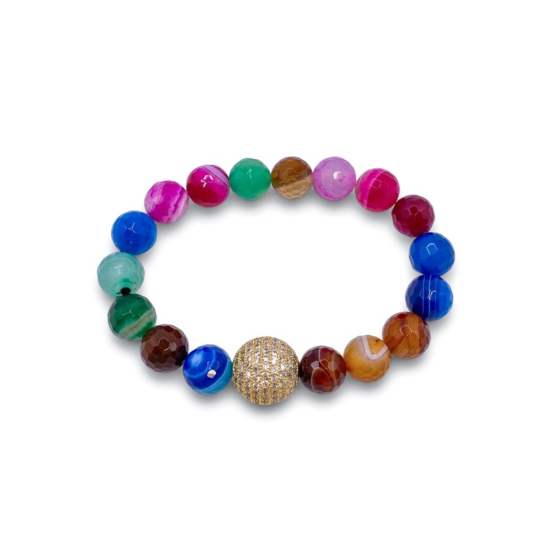 Brave Enough Bracelet – Pink Agate | Virtue – FINAL SALE